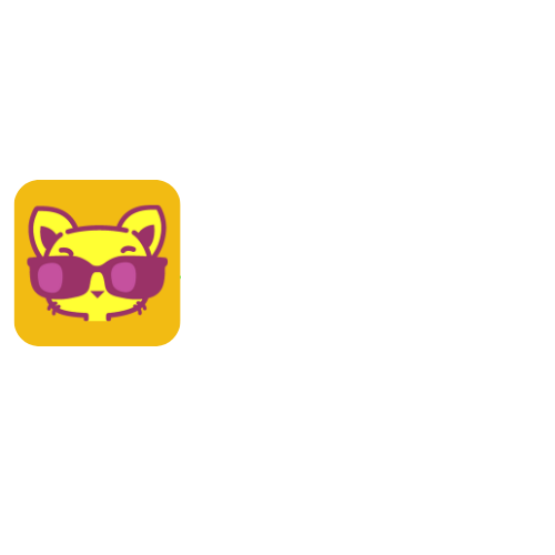 Logo com letras brancas